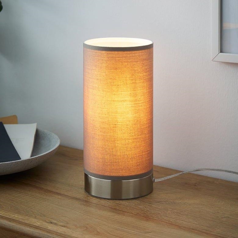Eglo - Bordlampe dæmpbar 1xE27/40W/230V taupe