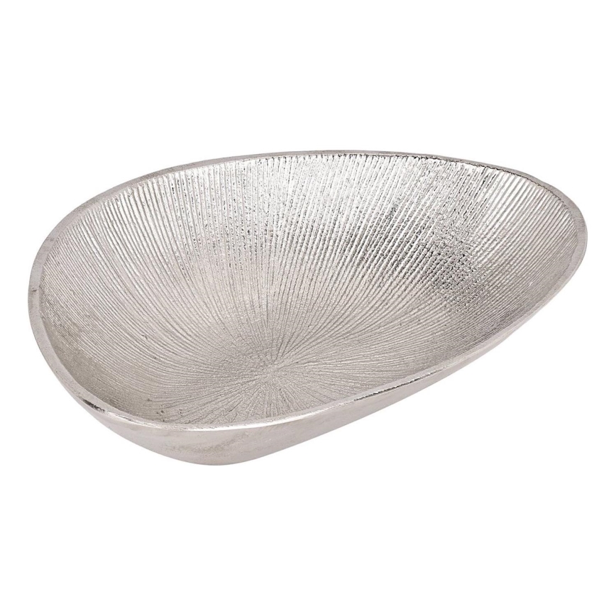 Eglo - Dekorativ bakke 17,5x24,5 cm sølvfarvet