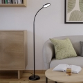 Eglo - Dæmpbar fleksibel LED-gulvlampe LED/5,5W/230V 2700/4000/6500K sort