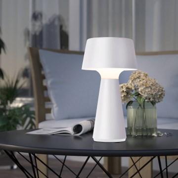 Eglo - Dæmpbar genopladelig udendørs bordlampe LED/3W/5V 2200/3000/4000K 2000 mAh IP44 hvid