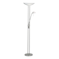 EGLO - Dæmpbar gulvlampe BAYA 1xR7s/230W+1xG9/33W mat krom