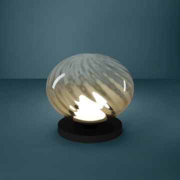 Eglo - Dæmpbar LED-bordlampe LED/5,8W/230V 2200-6500K beige/røgfarvet + fjernbetjening