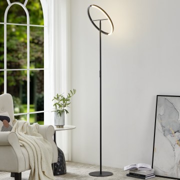 Eglo - Dæmpbar LED-gulvlampe 2xLED/8,8W/230V sort