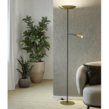 Eglo - dæmpbar LED-gulvlampe LED/26,5W/230V + LED/4W, guld