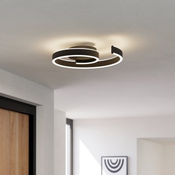 Eglo - Dæmpbar LED-loftlampe LED/37W/230V 3000-6500K sort