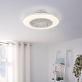 Eglo - Dæmpbar LED loftventilator 3xLED/12,6W/230V 2700-6500K Ø 55 cm hvid + fjernbetjening