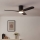 Eglo - Dæmpbar LED-loftventilator LED/17W/230V 3000/4000/5000K Ø 132 cm sort + fjernbetjening
