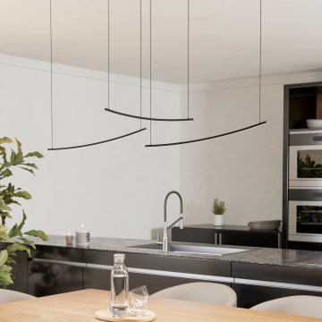 Eglo - dæmpbar LED-pendel på wire LED/22W/230V 2700/4000/6500K sort