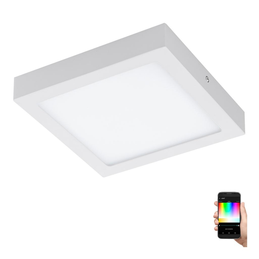 Eglo - Dæmpbar LED RGBW loftlampe FUEVA-C LED/15,6 W/230 V Bluetooth 22,5 x 22,5 cm