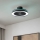 Eglo - Dæmpbar LED RGBW loftsventilator 3xLED/8,5W/230V+LED/6W 2700-6500K Ø 48 cm sort + fjernbetjening