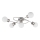 Eglo/Edi Light 54686 - LED loftlampe 5xE14/6W/230V mat krom