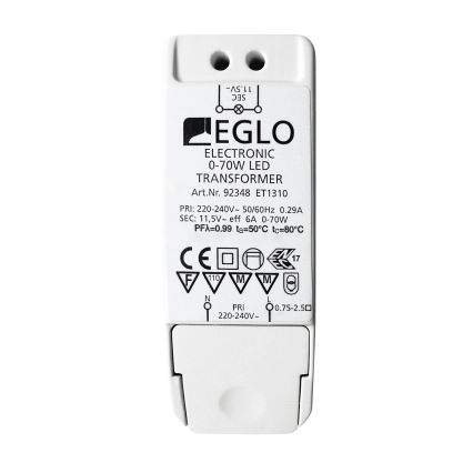 Eglo - Elektrisk transformer 70W/230V/11,5V AC