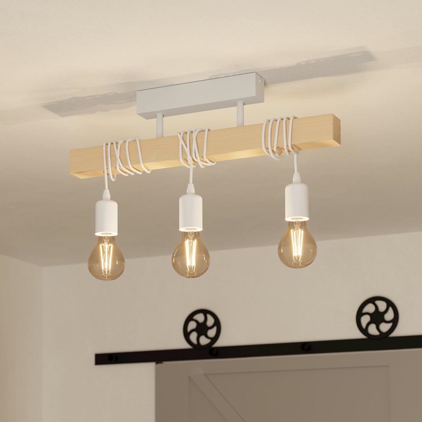 Eglo - Fastmonteret lysekrone TOWNSHEND 3xE27/60W/230V
