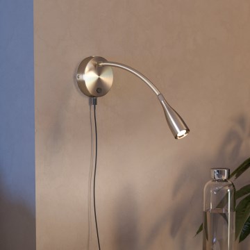 Eglo - fleksibel LED-væglampe med USB, 3,8 W/230 V, mat krom