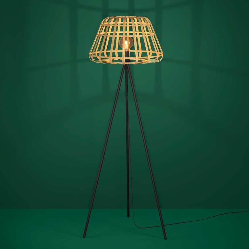 Eglo - Gulvlampe 1xE27/40W/230V bambus