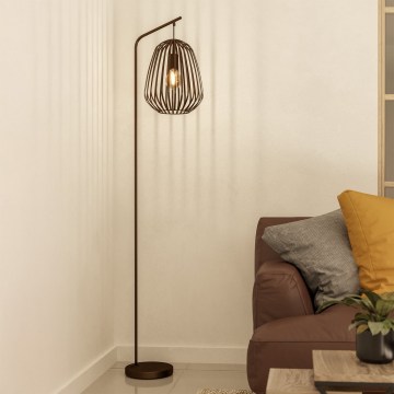 Eglo - Gulvlampe 1xE27/40W/230V bronzefarvet