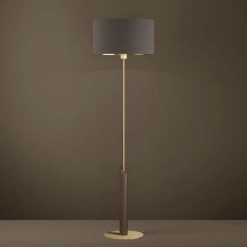 Eglo - Gulvlampe 1xE27/40W/230V brun/guldfarvet