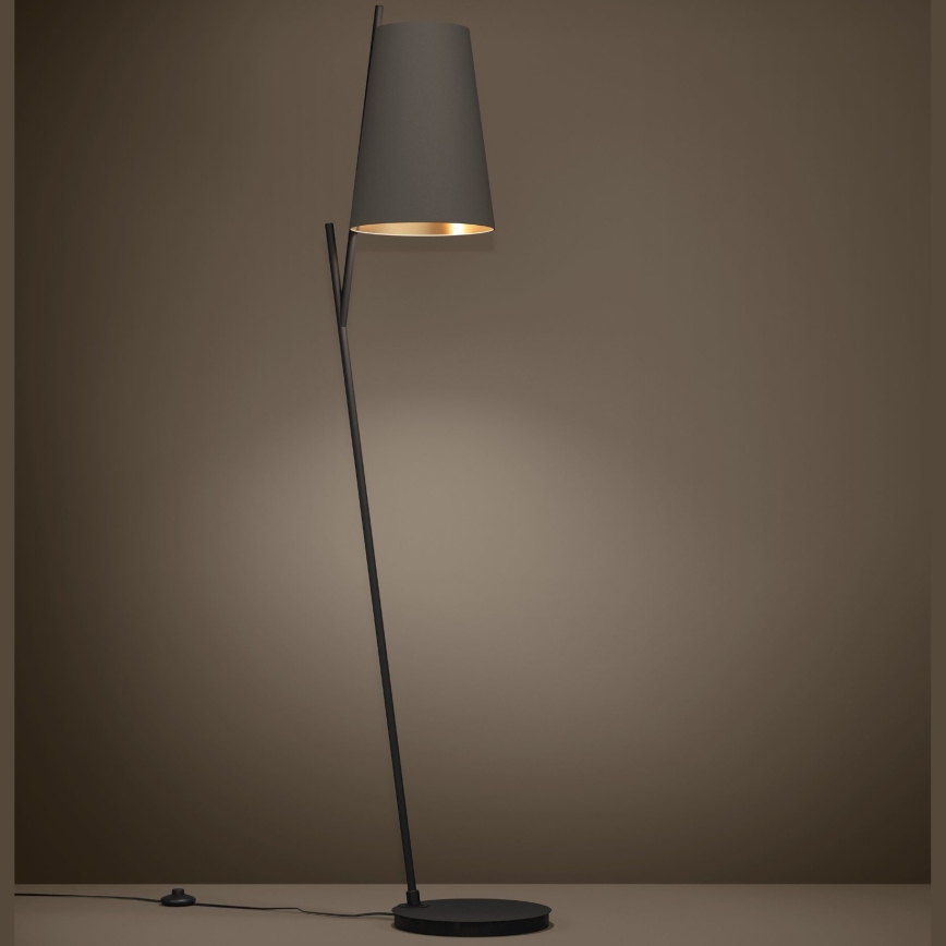 Eglo - Gulvlampe 1xE27/40W/230V brun