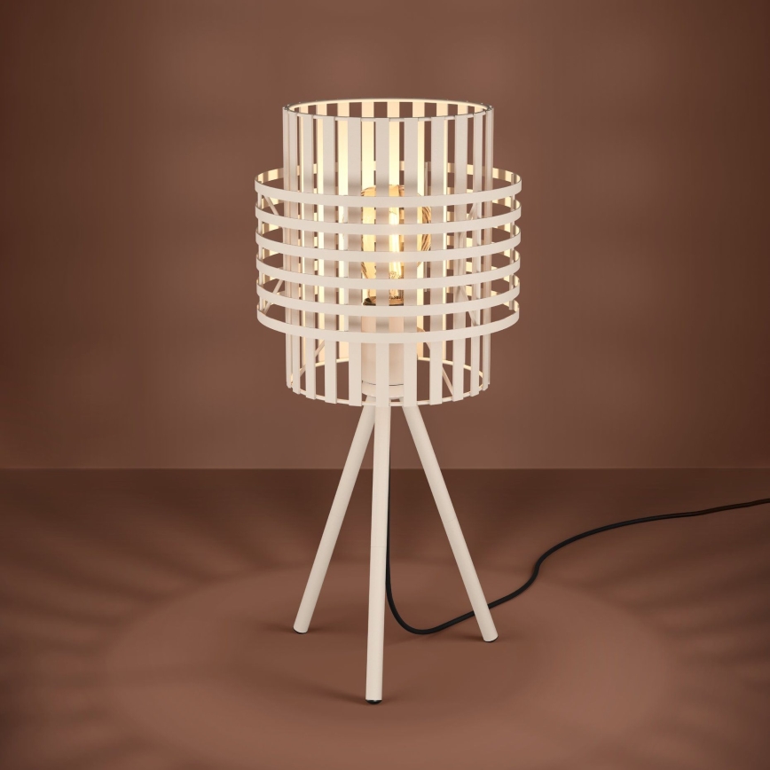 Eglo - Gulvlampe 1xE27/40W/230V cremefarvet