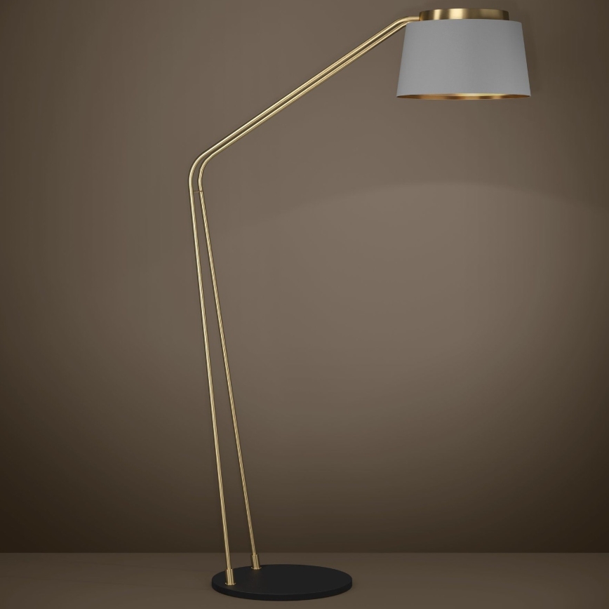 Eglo - Gulvlampe 1xE27/40W/230V grå/guldfarvet