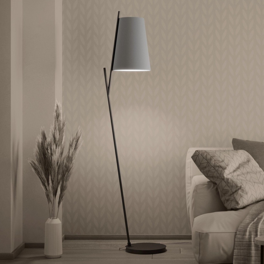 Eglo - Gulvlampe 1xE27/40W/230V grå