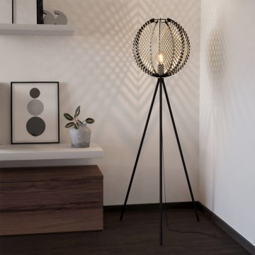 Eglo - Gulvlampe 1xE27/40W/230V hvid/sort