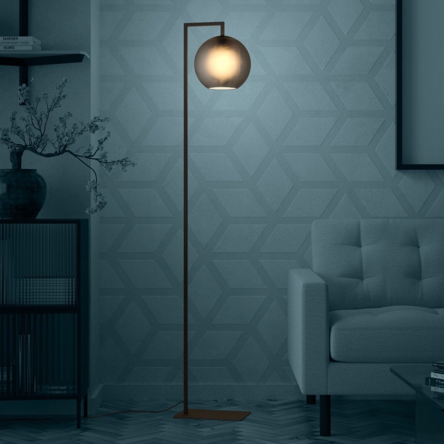 Eglo - Gulvlampe 1xE27/40W/230V røget