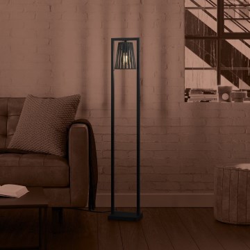 Eglo - Gulvlampe 1xE27/40W/230V sort