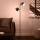 Eglo - Gulvlampe 2xE27/28W/230V sort