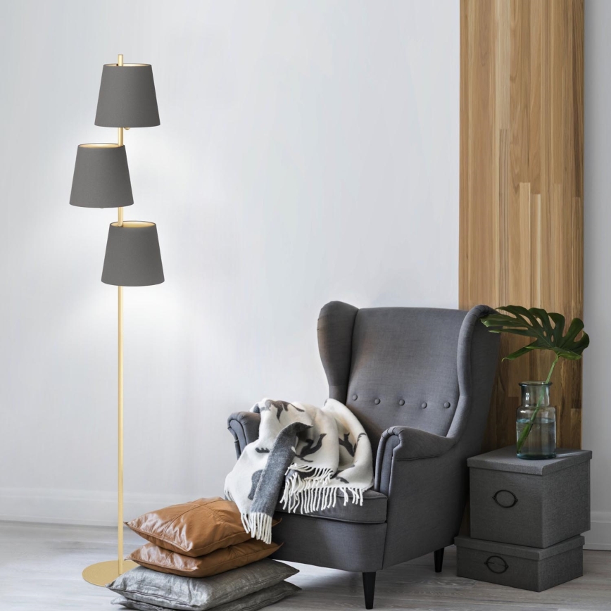 Eglo - Gulvlampe 3xE27/40W/230V