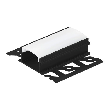 Eglo - Indbygget profil til LED strips 62x14x1000 mm sort
