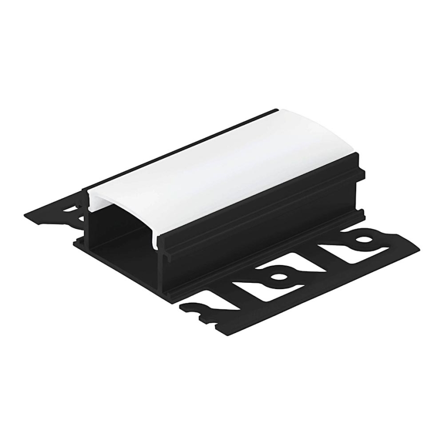 Eglo - Indbygget profil til LED strips 62x14x1000 mm sort