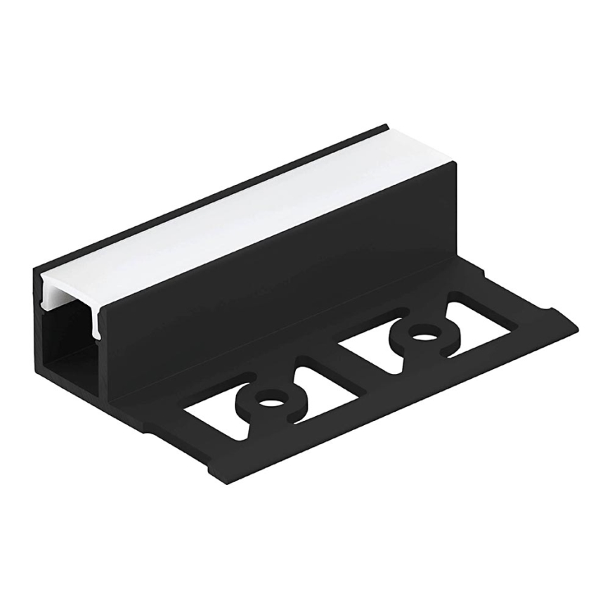 Eglo - Indbygningsprofil til LED strips 13x13x2000 mm sort