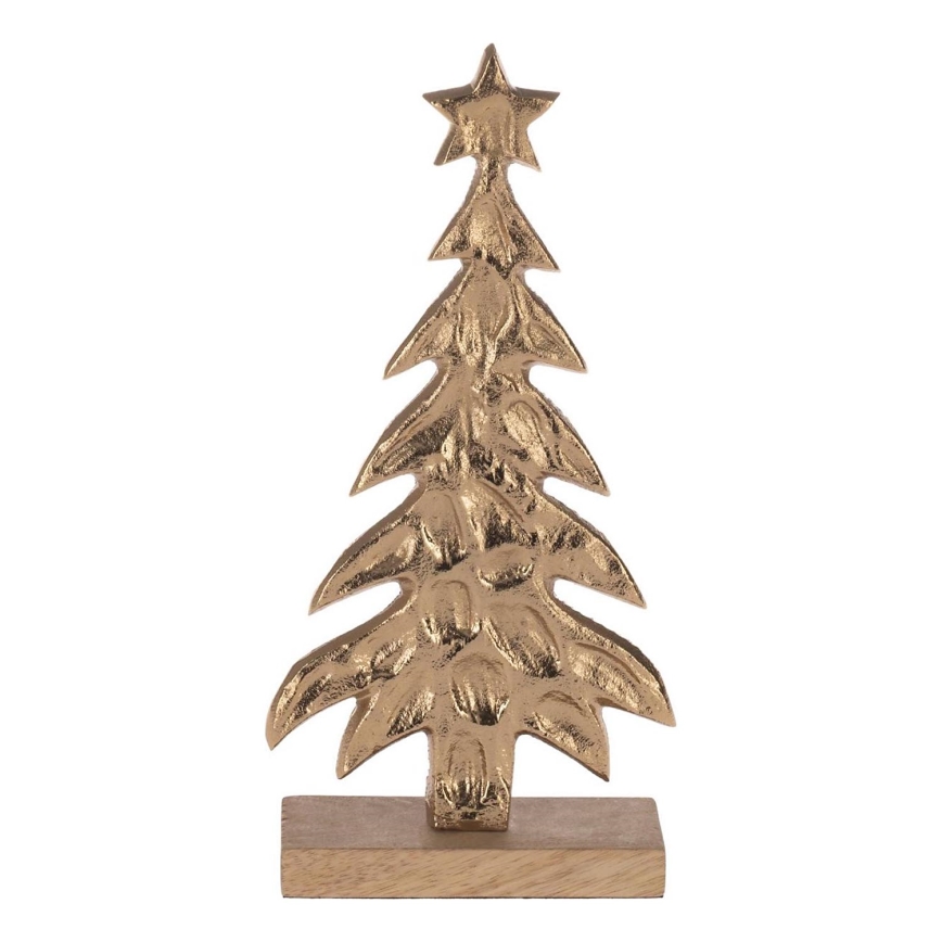 Eglo - Juledekoration 27x13 cm træ/guldfarvet