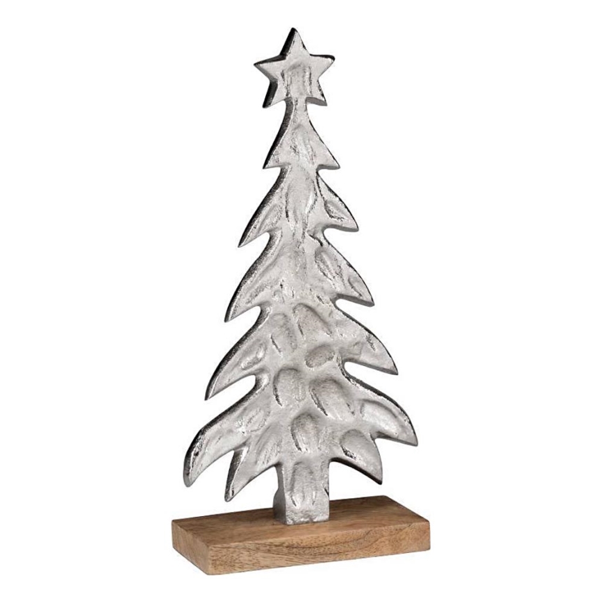 Eglo - Juledekoration 27x13 cm træ/sølvfarvet