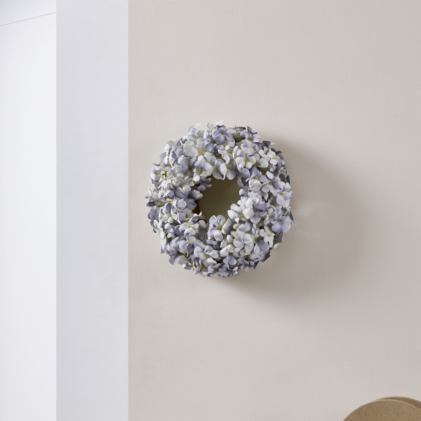 Eglo - Kunstig blomsterkrans diameter 35 cm blå