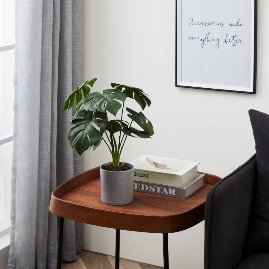 Eglo - Kunstig plante i blomsterpotte 42x30 cm monstera