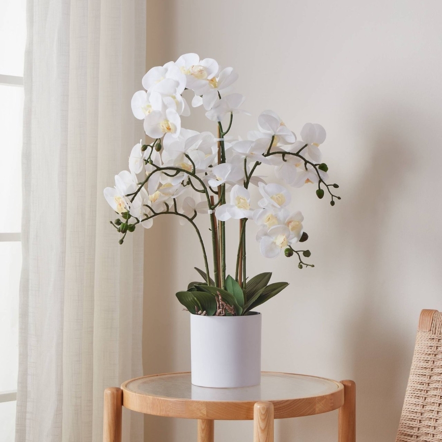 Eglo - Kunstig plante i blomsterpotte 65x50 cm orkidé