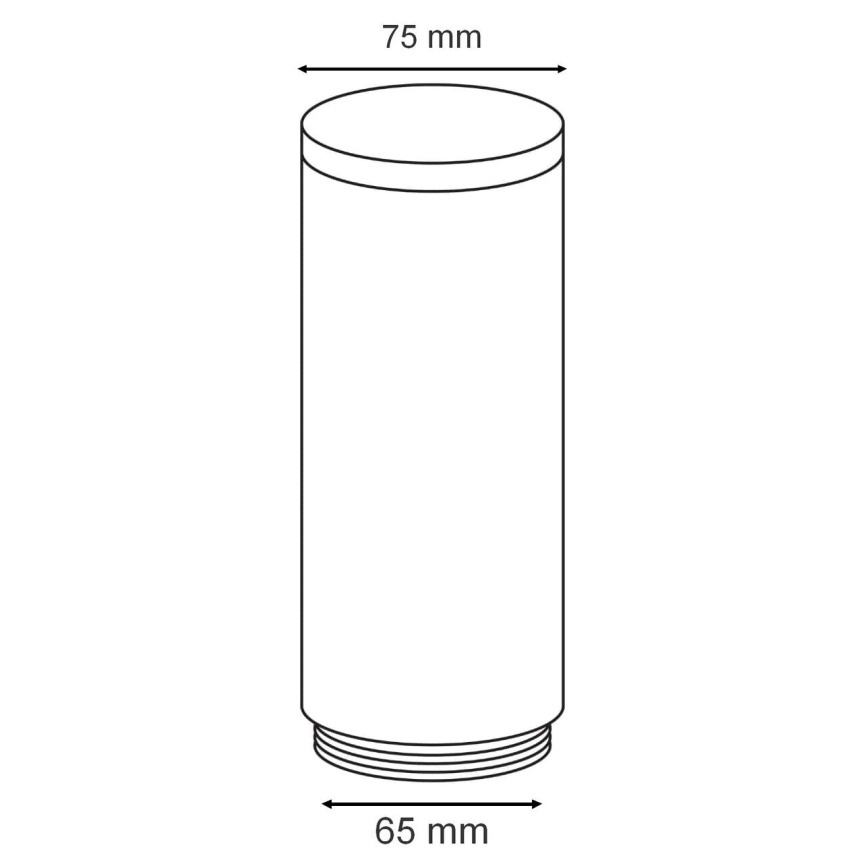 Eglo - Reserveskærm til udendørs lampe HELSINKI diameter 7,5 cm