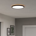 Eglo - LED badeværelsesloftlampe LED/13,9W/230V 2700/4000/6500K Ø 30 cm IP44 sort