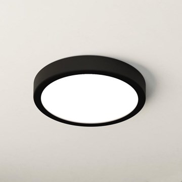 Eglo - LED badeværelsesloftlampe LED/17W/230V, sort, IP44, Ø 21 cm