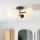 Eglo - LED badeværelsesloftlampe, påbygget, 4xG9/4,2W/230V, IP44, sort