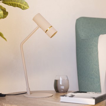 Eglo - LED bordlampe 1xGU10/5W/230V 3000K beige