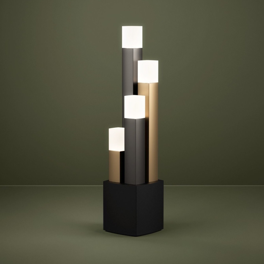 Eglo - LED bordlampe dæmpbar 4xLED/3,7W/230V 3000K antracit/guldfarvet