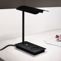 Eglo - LED bordlampe m. touch-funktion + trådløs opladning dæmpbar LED/5,8W/230V sort