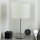 Eglo - LED  Bordlampe TUNJA 1xE27/60W/230V 38,5 cm mat krom/hvid