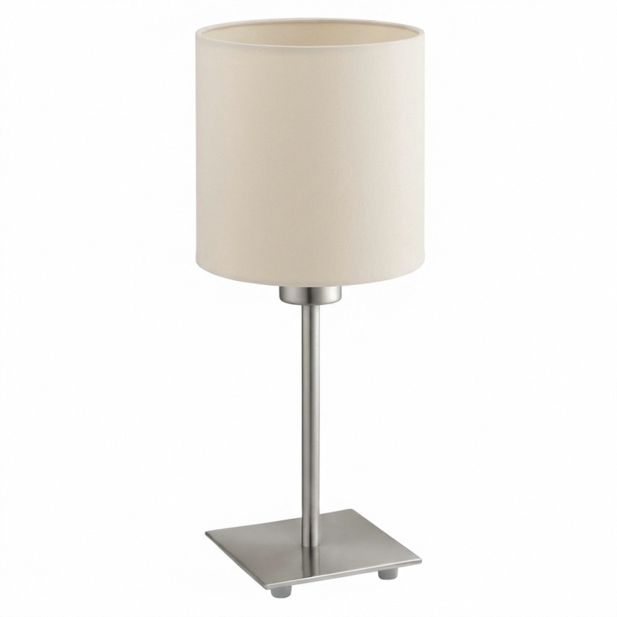 Eglo - LED bordlampe TUNJA 1xE27/60W/230V cremefarvet