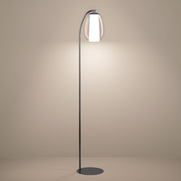 Eglo - LED dæmpbar gulvlampe LED/7W/230V + LED/1,6W sort krom
