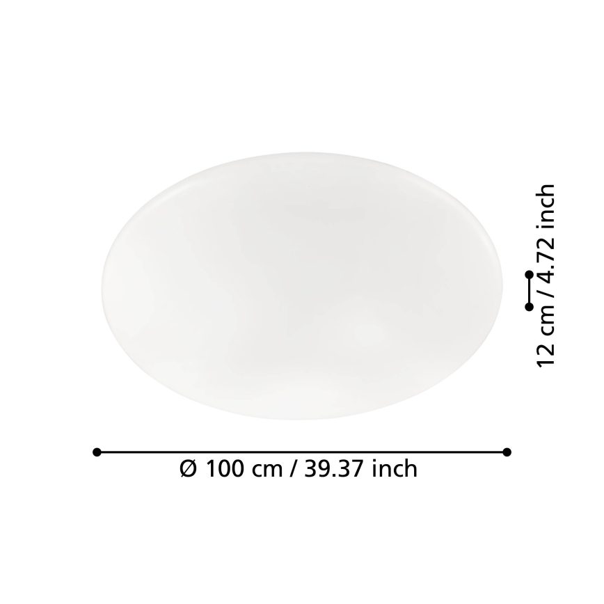 Eglo - LED dæmpbar loftlampe LED/80W/230V + fjernbetjening