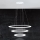 Eglo - LED dæmpbar pendel på stålwire LED/45W/230V + LED/33W + LED/19,5W